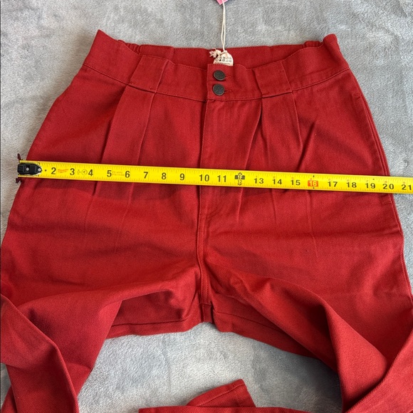 NWT Lucy & Yak Addison Jeans Organic Twill Red Size W30 - Picture 14 of 16